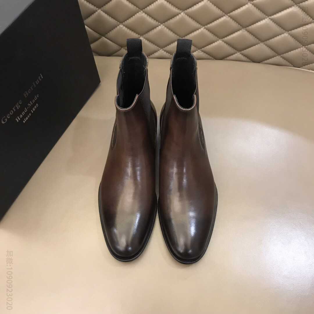 Berluti伯鲁提 意大利奢品，秋冬男士高帮靴短靴