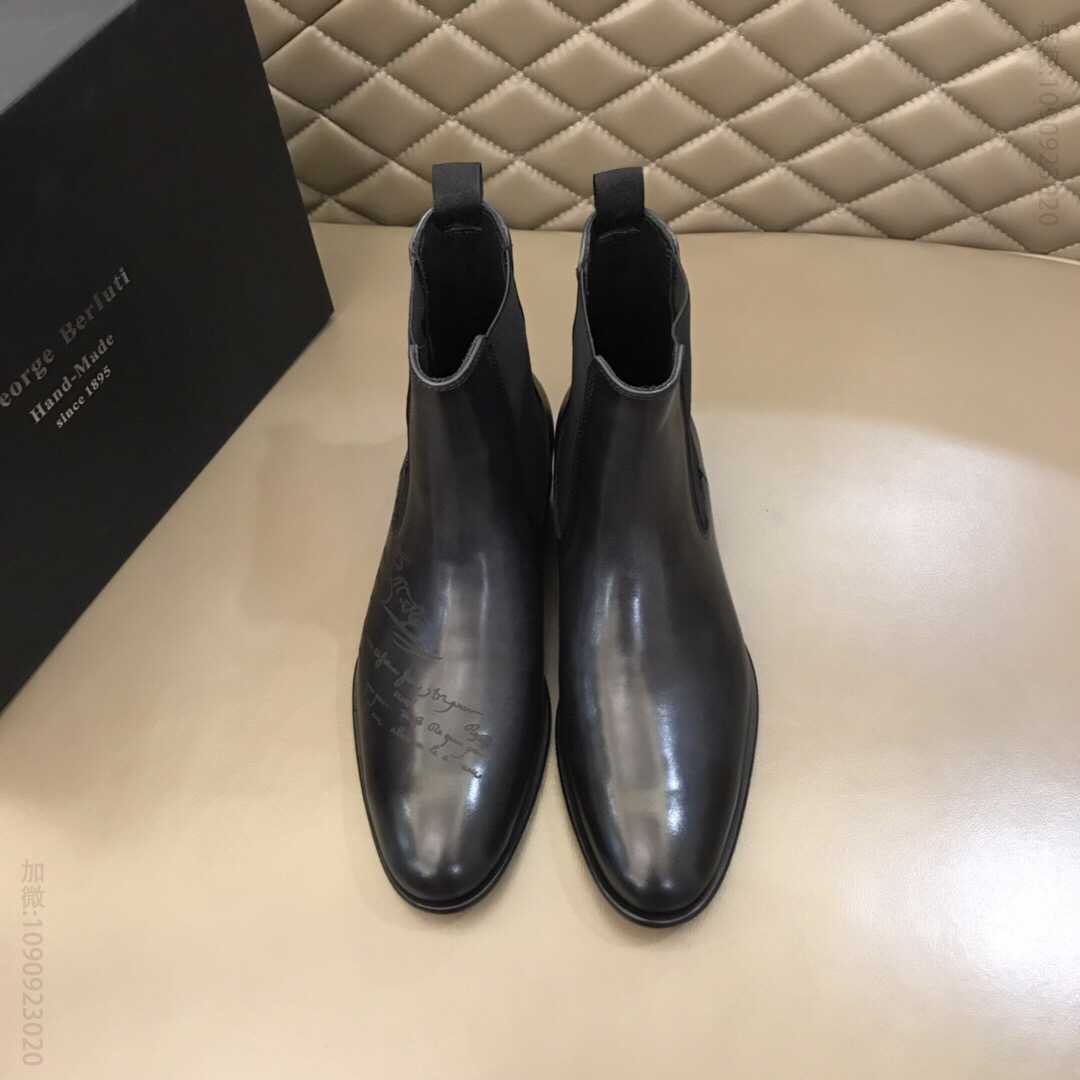 Berluti伯鲁提 意大利奢品，秋冬男士高帮靴短靴