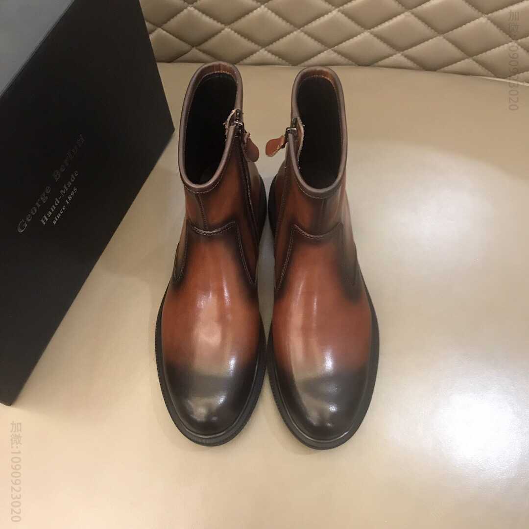 Berluti伯鲁提 意大利奢品，秋冬男士高帮靴短靴
