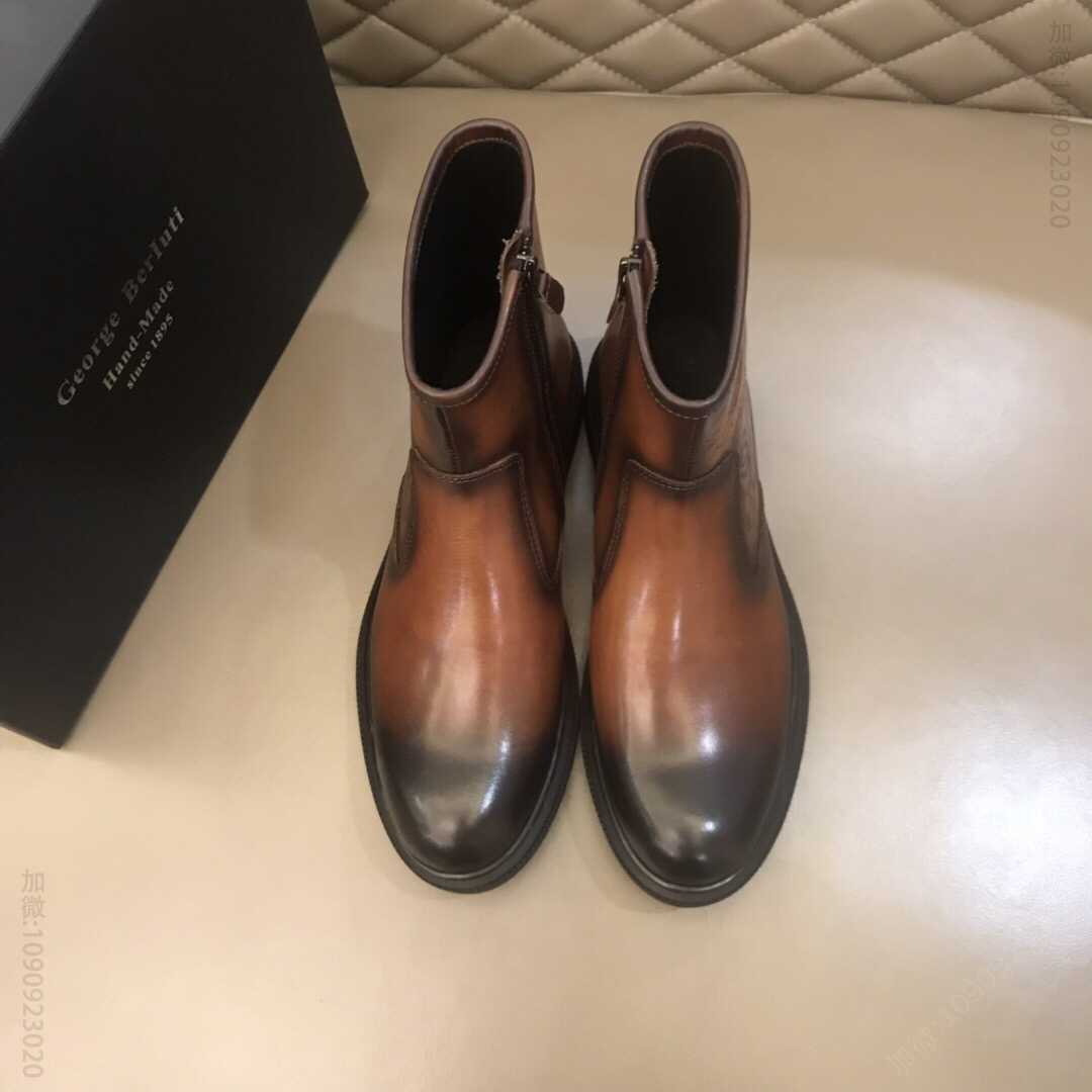 Berluti伯鲁提 意大利奢品，秋冬男士高帮靴短靴