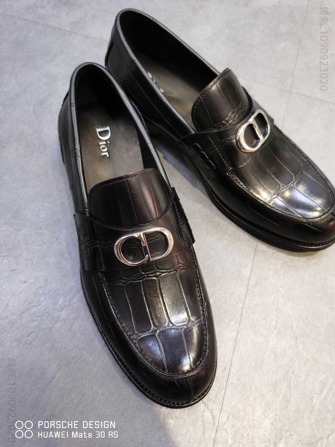 Dior/迪奥 2023秋冬新款进口开边珠休闲皮鞋