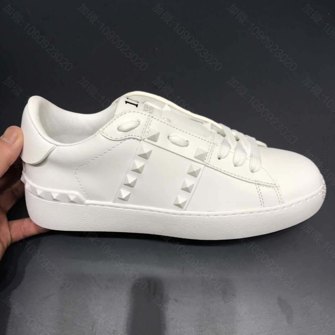 VALENTINO 华伦天奴open系列拼色设计绑带平底运动鞋