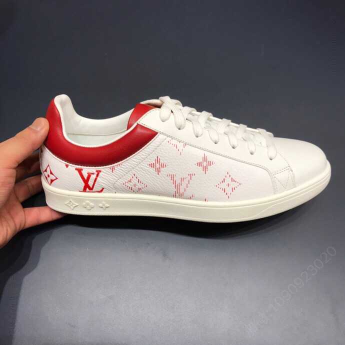 LOUIS VUITTON路易威登最新配色小牛皮配台湾进口3D男士运动鞋平板鞋