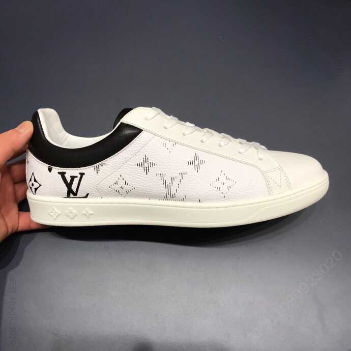 LOUIS VUITTON路易威登最新配色小牛皮配台湾进口3D男士运动鞋平板鞋