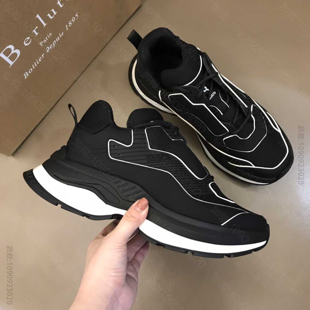 BERLUTI 布鲁提 2023年春款上新 Gravity 小牛皮擦色运动鞋