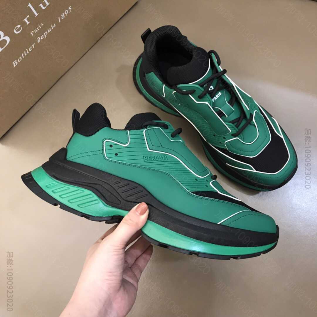 BERLUTI 布鲁提 2023年春款上新 Gravity 小牛皮擦色运动鞋