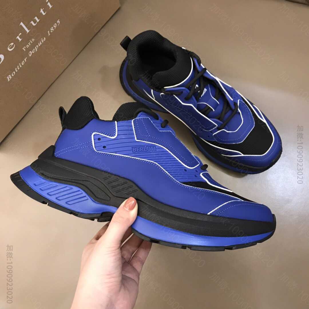 BERLUTI 布鲁提 2023年春款上新 Gravity 小牛皮擦色运动鞋