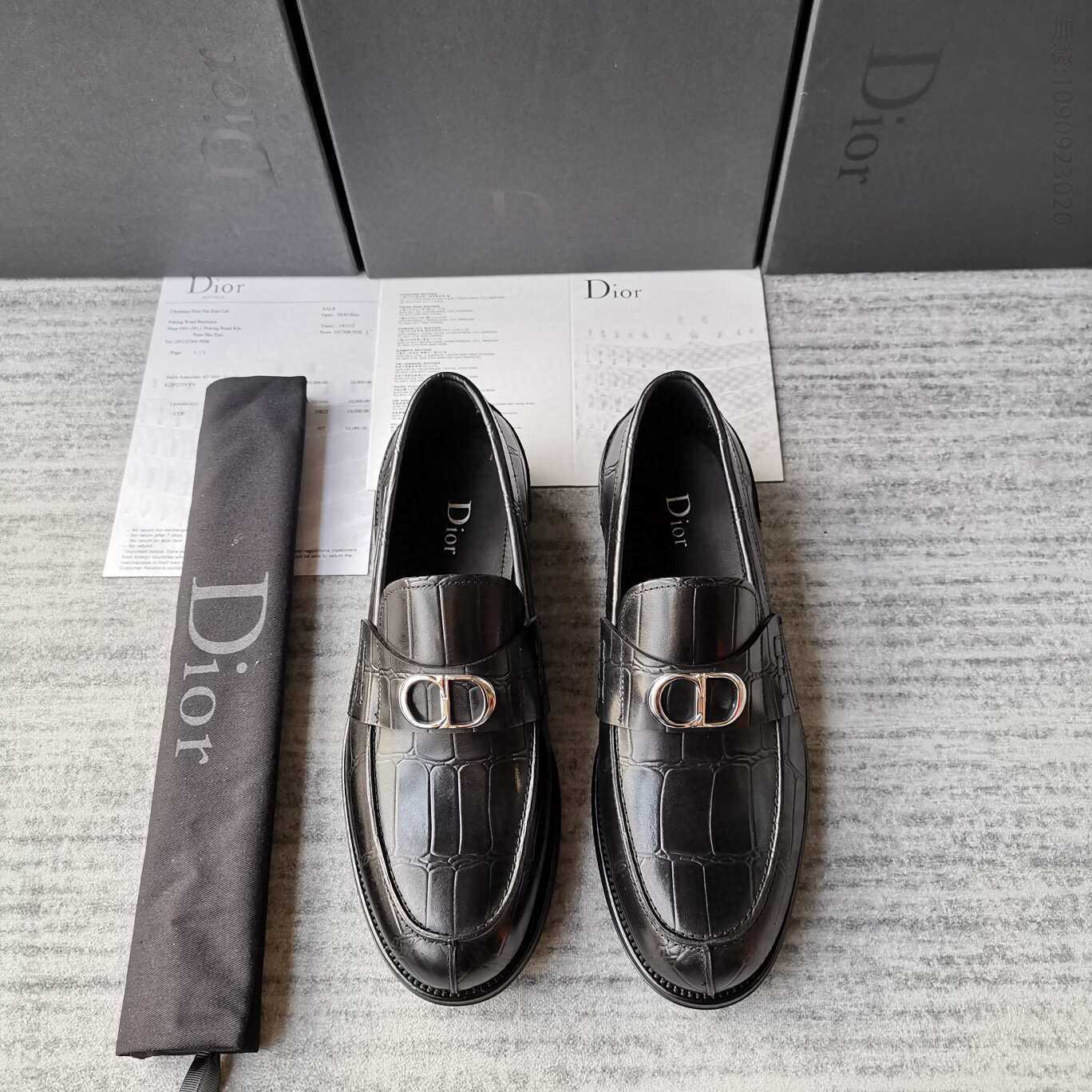 Dior 迪奥 最新乐福鞋男士皮鞋，懒人一脚蹬套脚便鞋