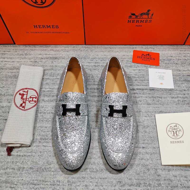爱马仕/HERMES 春款上新男士便鞋懒人一脚蹬套脚乐福鞋
