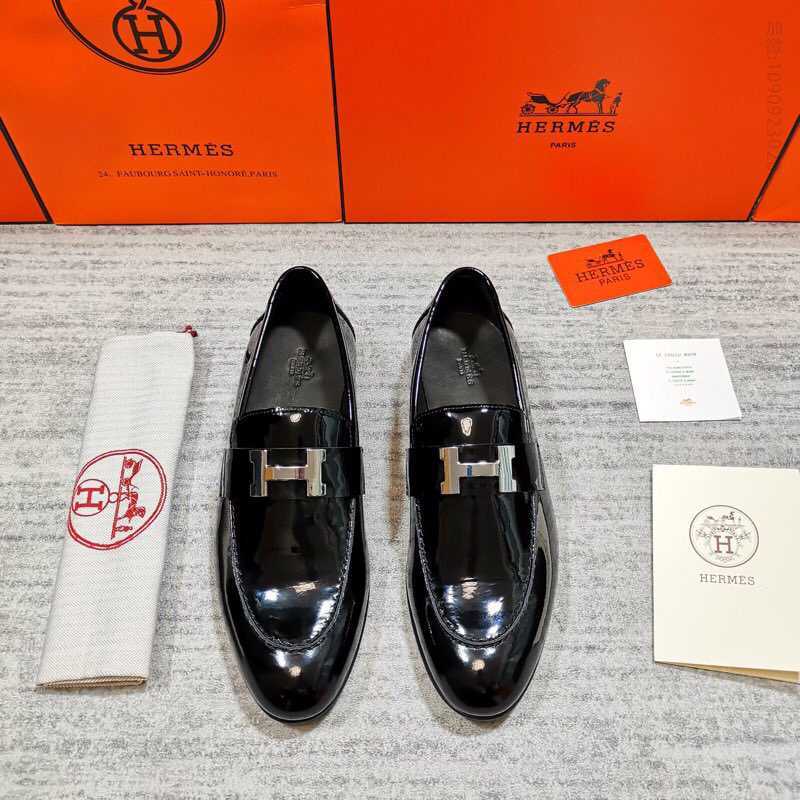 爱马仕/HERMES 春款上新男士便鞋懒人一脚蹬套脚乐福鞋