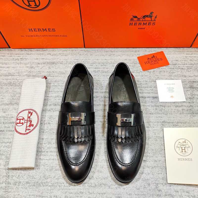 爱马仕/HERMES 春款上新男士便鞋懒人一脚蹬套脚乐福鞋