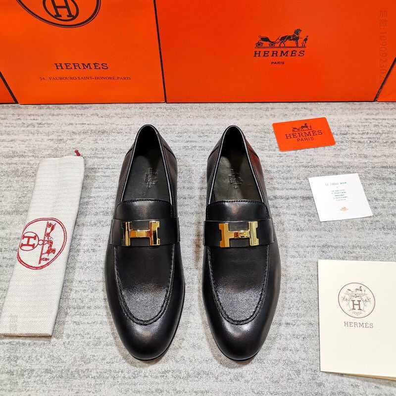 爱马仕/HERMES 春款上新男士便鞋懒人一脚蹬套脚乐福鞋