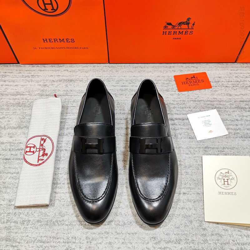 爱马仕/HERMES 春款上新男士便鞋懒人一脚蹬套脚乐福鞋