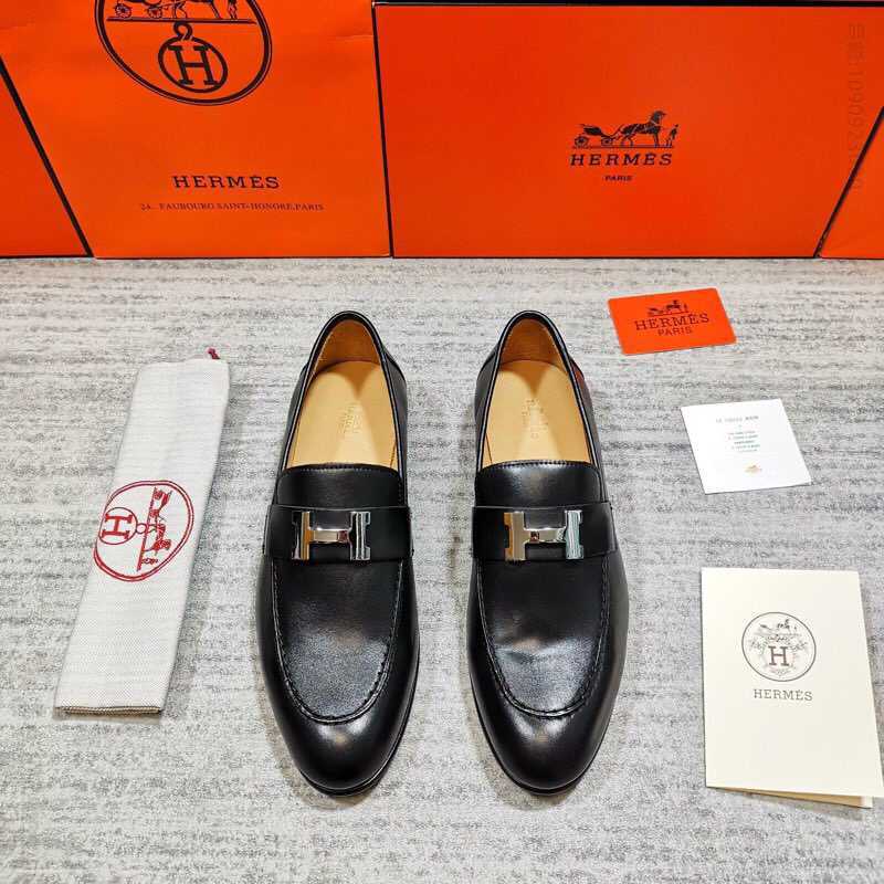 爱马仕/HERMES 春款上新男士便鞋懒人一脚蹬套脚乐福鞋
