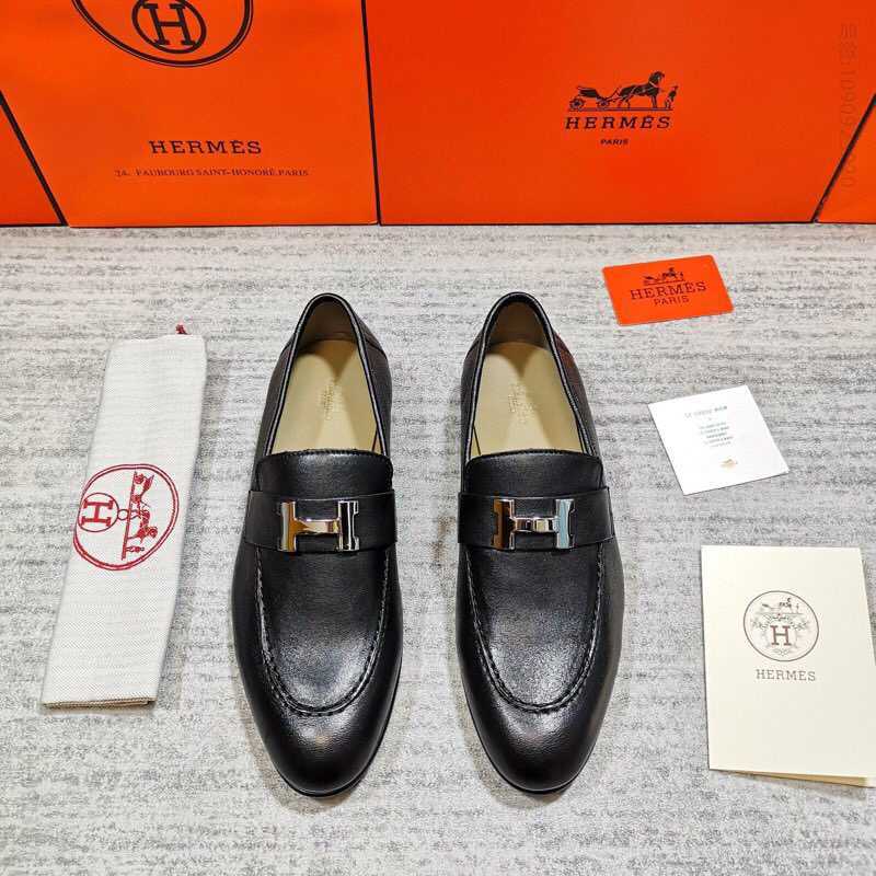 爱马仕/HERMES 春款上新男士便鞋懒人一脚蹬套脚乐福鞋