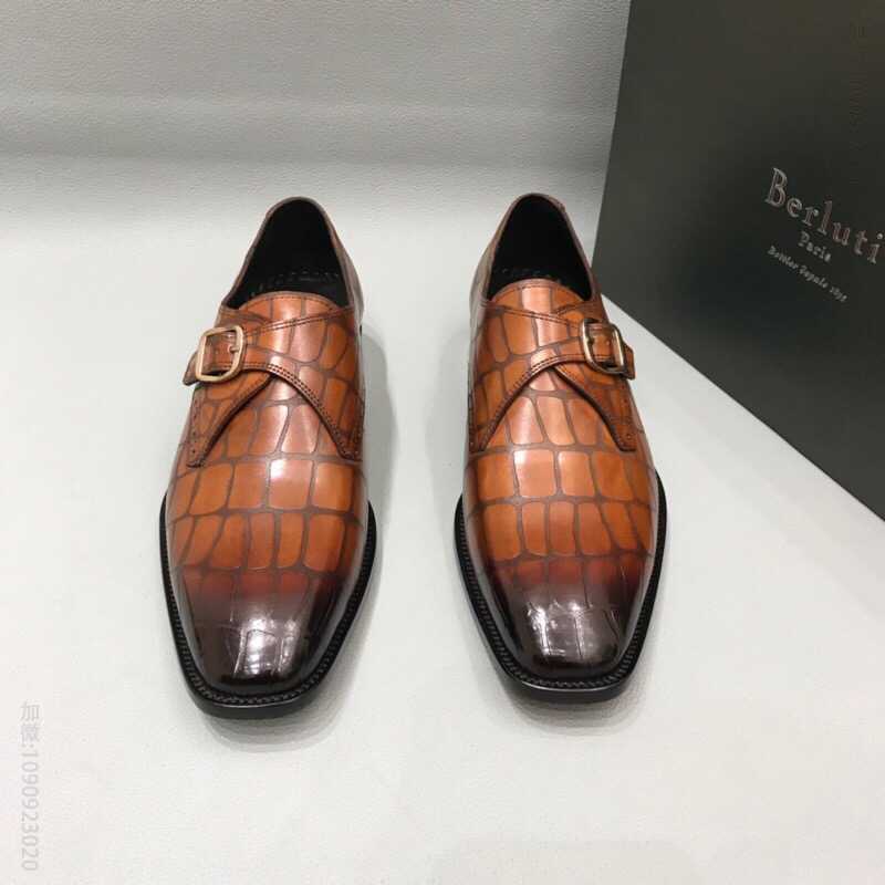 [Berluti] 伯鲁提 2023新款上市 官网同步真皮大底男士正装皮鞋