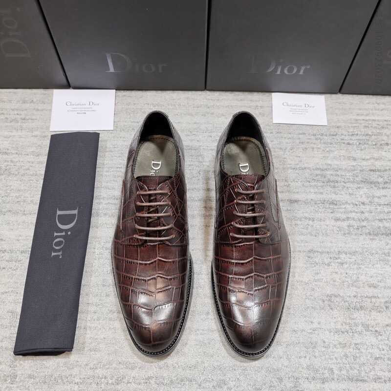 Dior 迪奥 最新款德比男士皮鞋，系带设计正装鞋