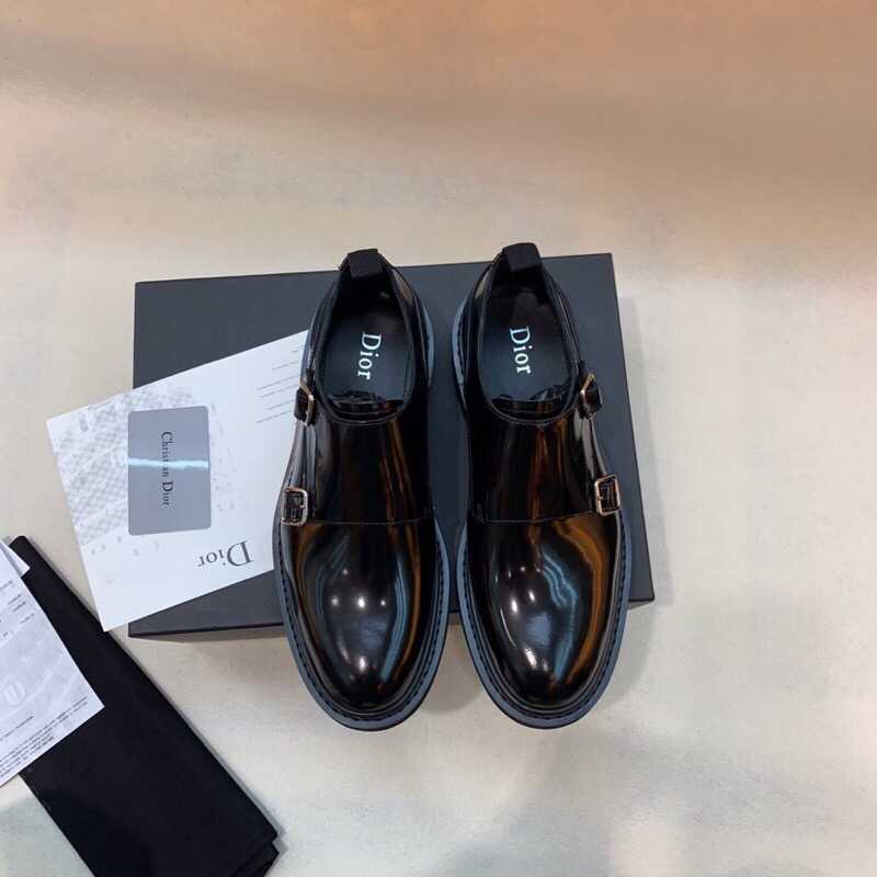 高仿迪奥男鞋商城 Dior迪奥 精选牛皮制作黑色小牛皮衬里【新款】男士德比皮鞋 