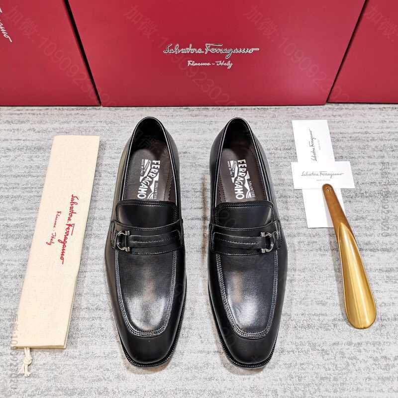 菲拉格慕 Salvatore Ferragamo 牛津鞋 新款私人订制正装皮...