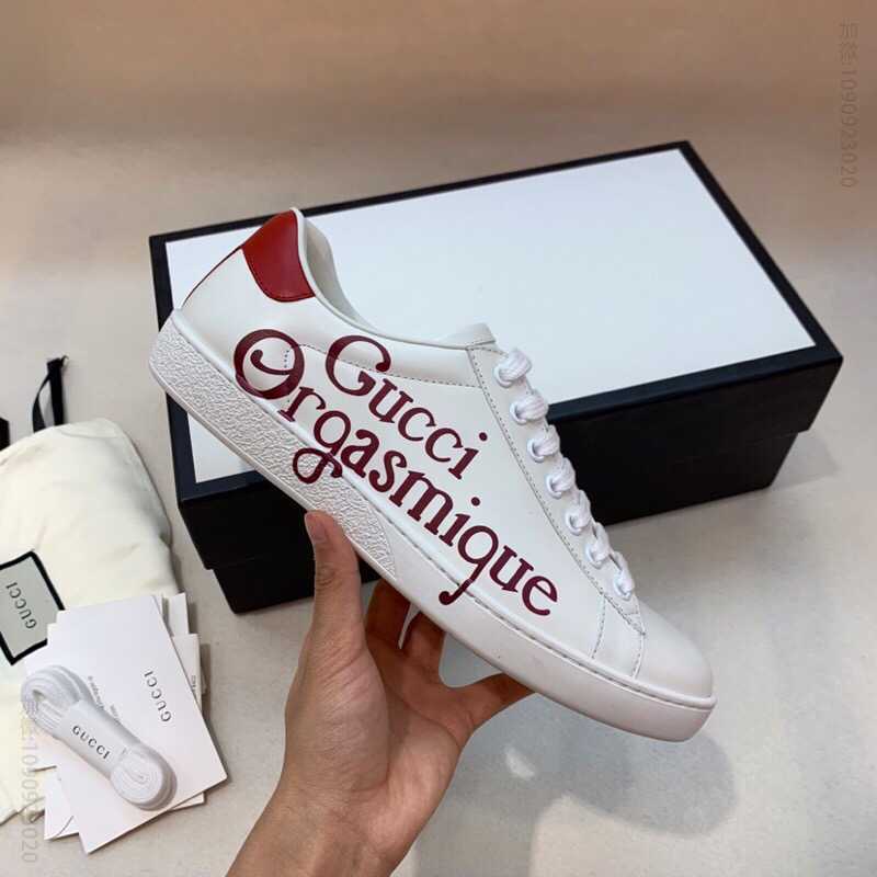 Gucci古驰 采用白色牛皮内里小牛皮制作【男女款】经典小白鞋
