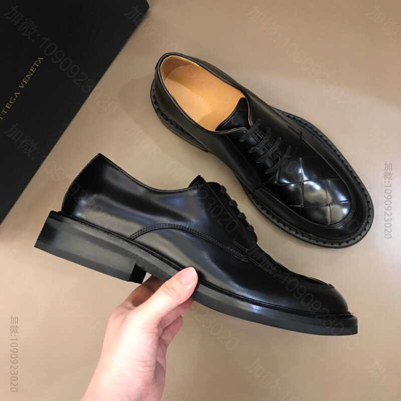BOTTEGA VENETA葆蝶家 B 家2023新品男士圆头德比鞋