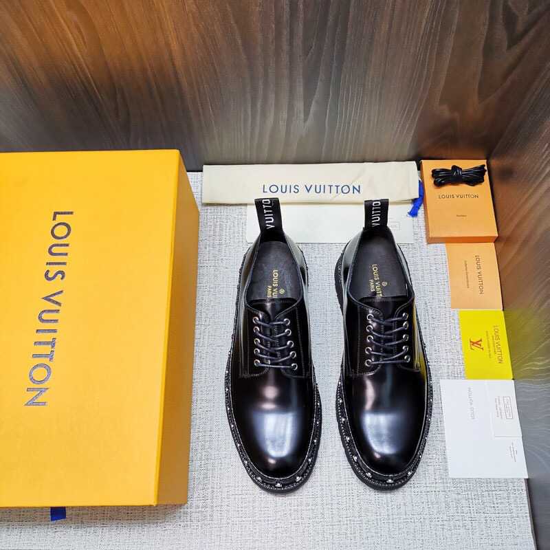 LOUIS VUITTON 路易威登专柜热卖款 BLACK ICE 系带鞋