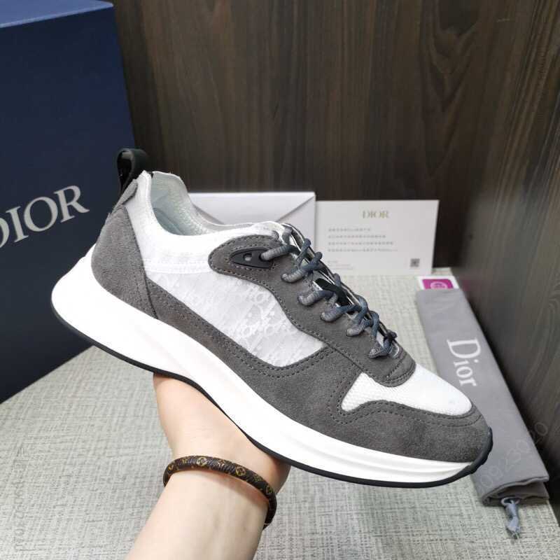 迪奥 DIOR OBLIQUE 图案 B25 男士低帮跑步运动鞋