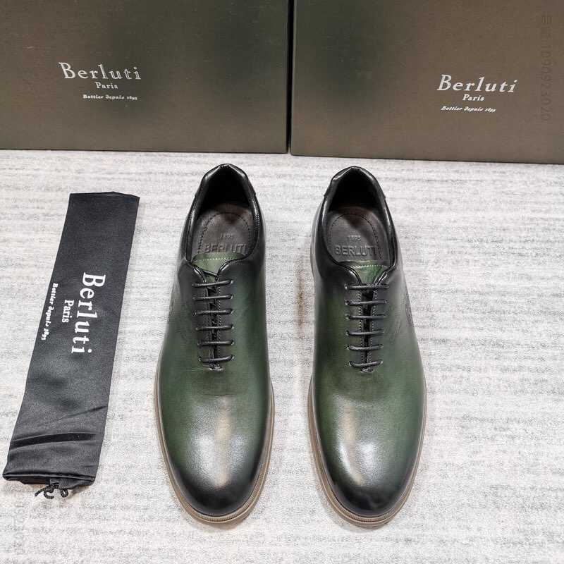 BERLUTI 布鲁提 20春季最新款小牛皮改色牛津鞋