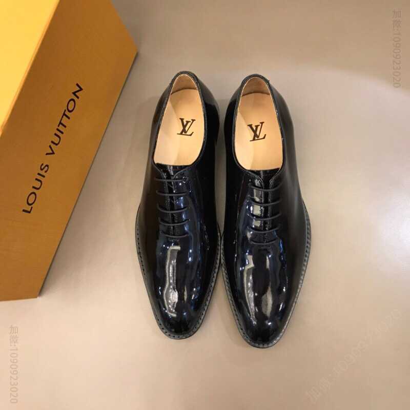 LV/路易威登 进口擦色牛皮高端真皮大底男士商务皮鞋