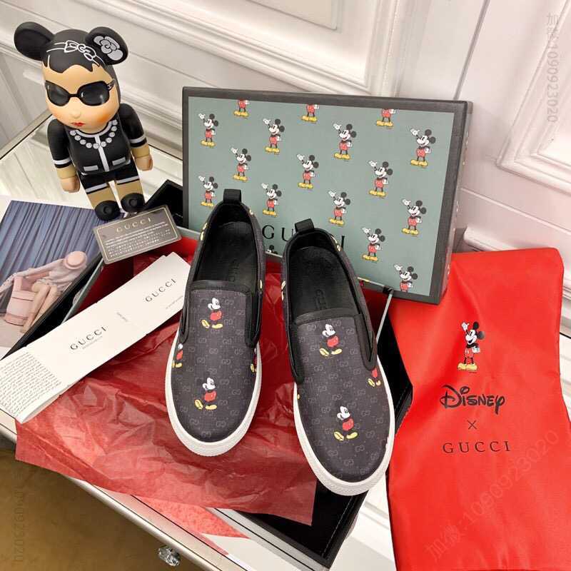 Gucci古驰 新款米奇色彩拼接卡通乐福鞋系列