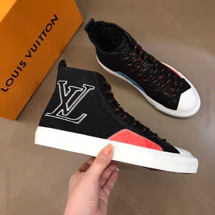 LV/路易威登 L 2023ss夏日系列 男士tattoo高帮帆布运动鞋