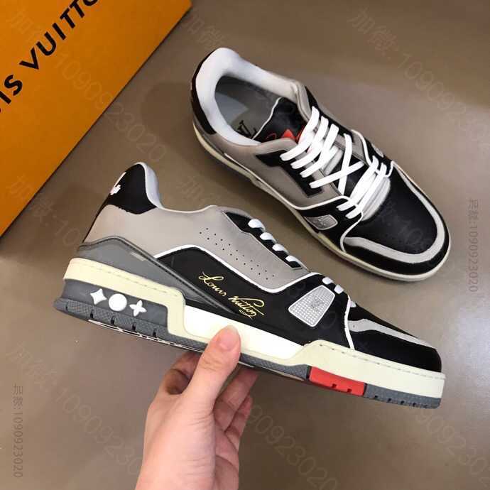 LV/路易威登 L 家新款老花trainer男士复古低帮篮球鞋