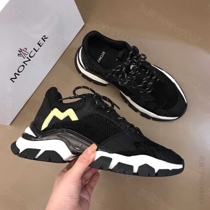 精仿蒙口男鞋 Moncle 2023蒙口绒面皮牛皮蒙口运动老爹鞋 