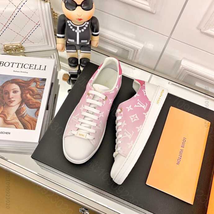 Louis Vuitton 路易威登 原版一比一定制牛皮驴牌情侣款小白鞋平板...