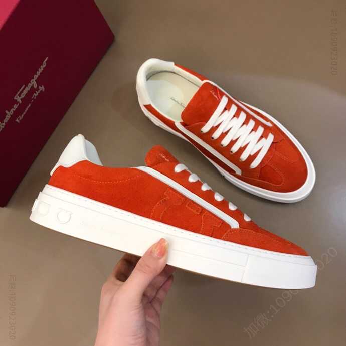 Salvatore Ferragamo菲拉格慕 F 男士GANCINI低帮休闲鞋