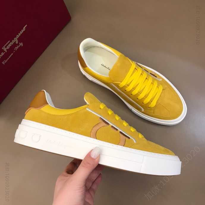 Salvatore Ferragamo菲拉格慕 F 男士GANCINI低帮休闲鞋