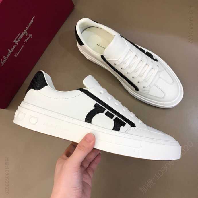 Salvatore Ferragamo菲拉格慕 F 男士GANCINI低帮休闲鞋