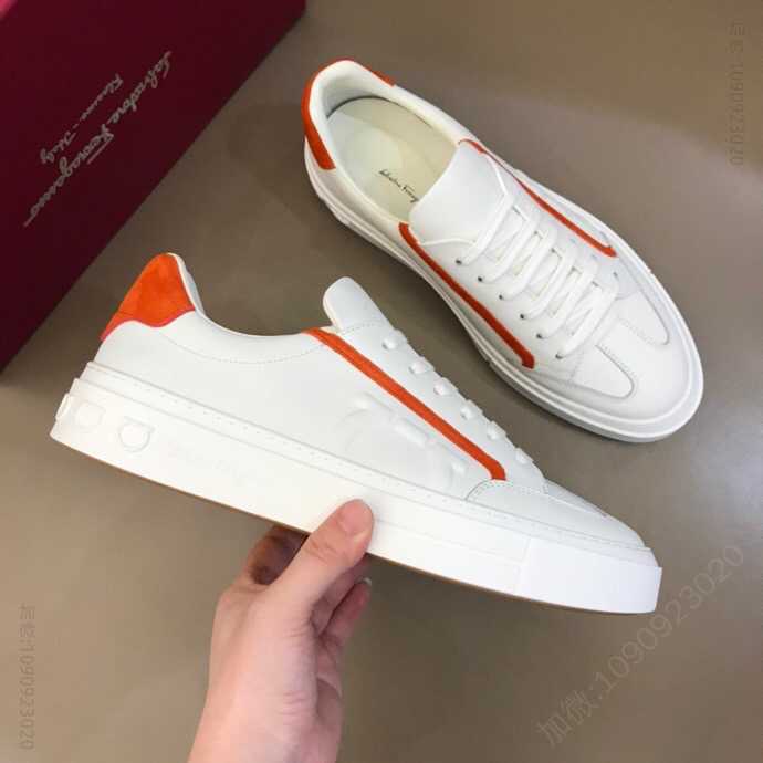 Salvatore Ferragamo菲拉格慕 F 男士GANCINI低帮休闲鞋