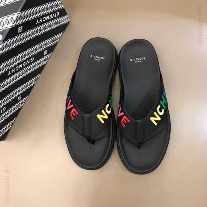 GIVENCHY纪梵希 2023头层牛皮男士夏季拖鞋