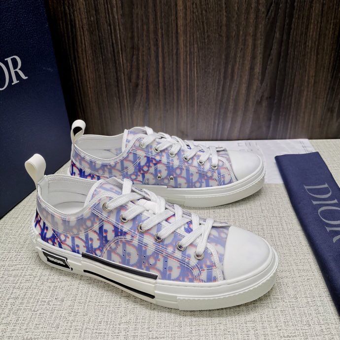 高仿迪奥男士平版鞋 Dior迪奥 CD 情侣款DIOKAWS 重磅联名 官方最新发售 DIO B23 运动鞋系列 高/低帮 