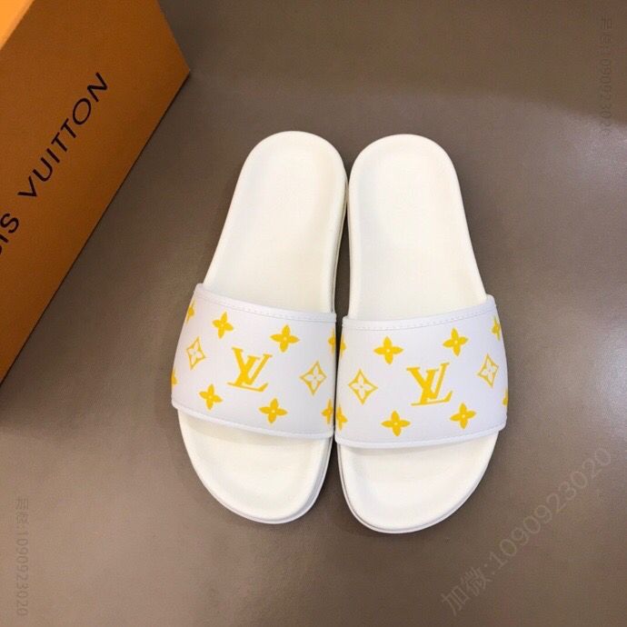 LV/路易威登 2023新色 鞋面头层牛皮L 新品男士拖鞋