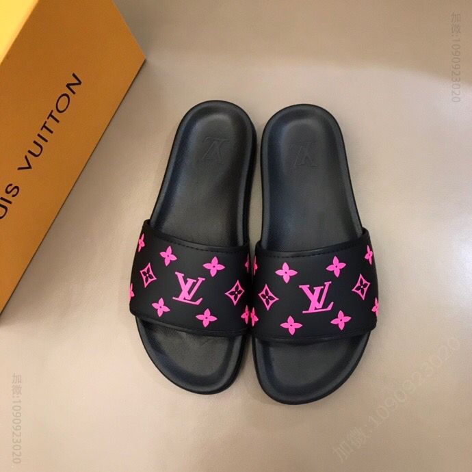 LV/路易威登 2023新色 鞋面头层牛皮L 新品男士拖鞋