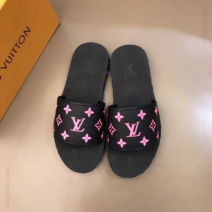 LV/路易威登 2023新色 鞋面头层牛皮L 新品男士拖鞋