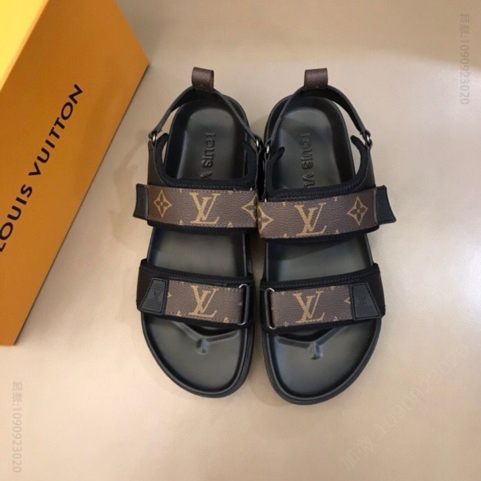 LV/路易威登 高端精品 原版材质L牌奢品男士拖鞋