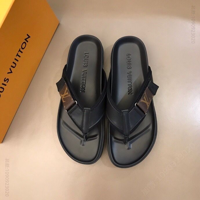 LV/路易威登 高端精品 原版材质L牌奢品男士拖鞋