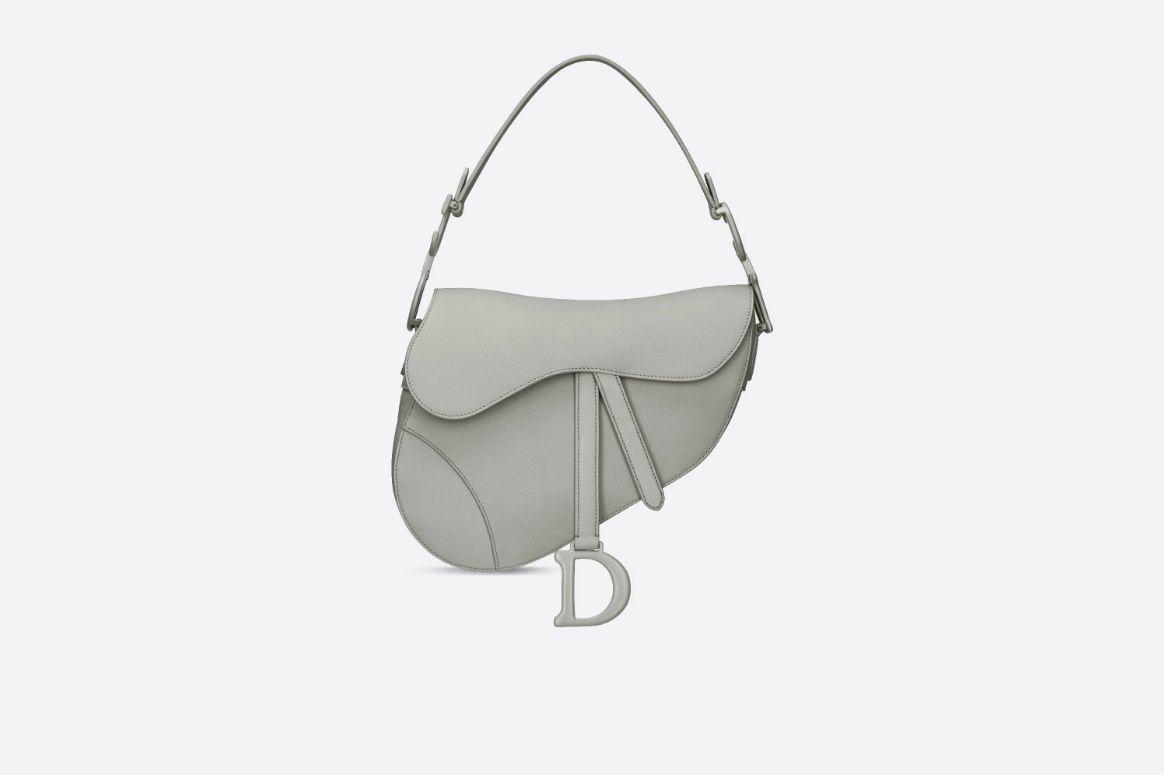 Dior/迪奥 灰色哑光牛皮革马鞍包Saddle bag M0446ILLO...