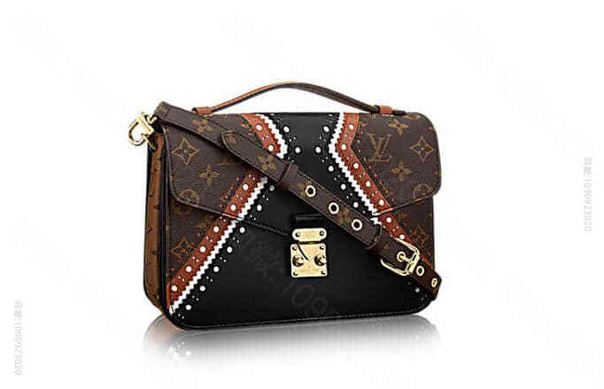 LV M43488 17秋冬经典拷花纹理 Pochette Metis 邮差...