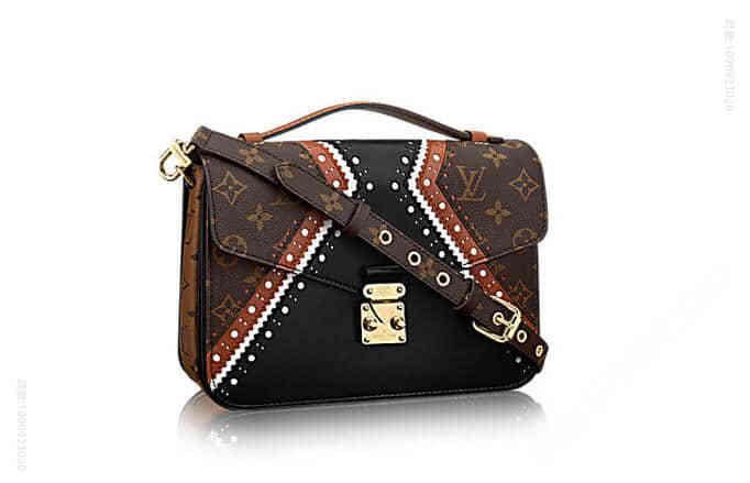LV M43488 17秋冬经典拷花纹理 Pochette Metis 邮差包