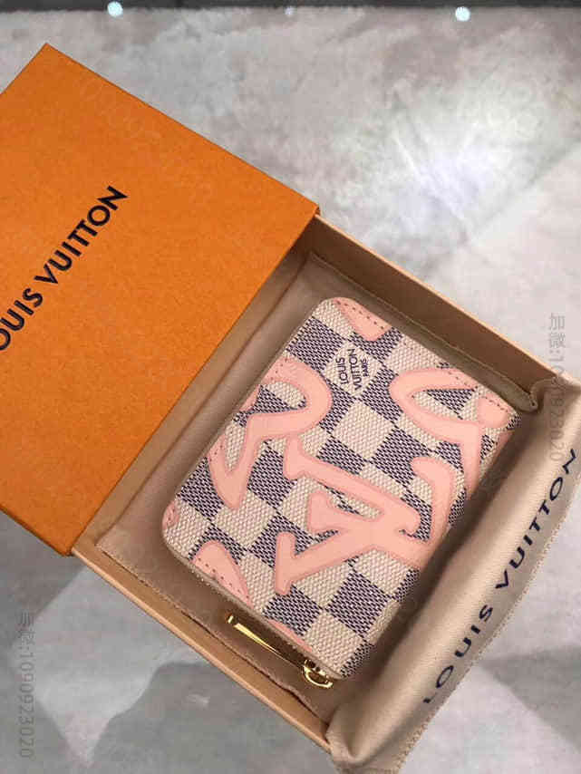 路易威登 LV N60098 Damier Azur涂层帆布 Zippy 拉...