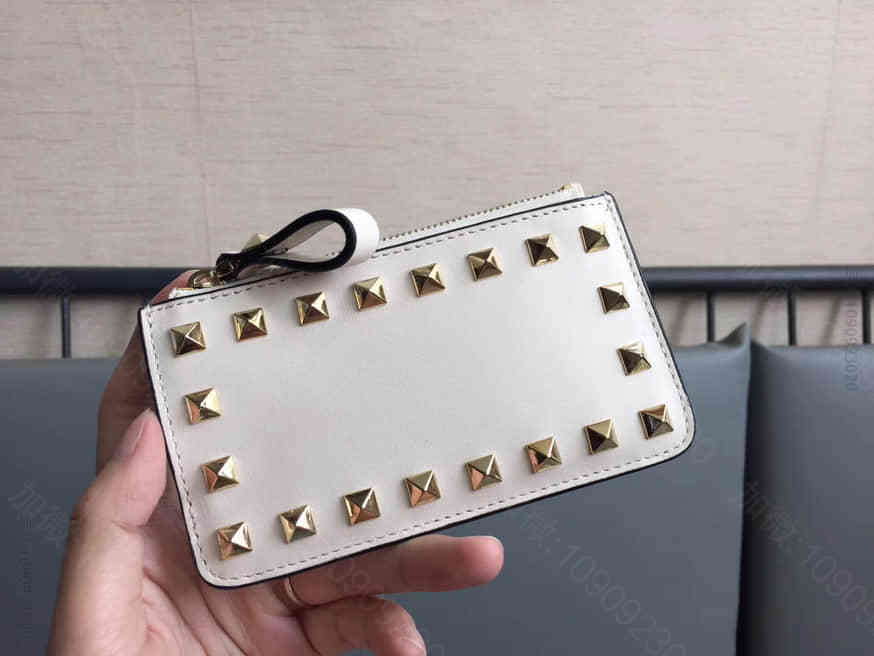 （华伦天奴）Valentino 0276象牙白 钥匙包/零钱包